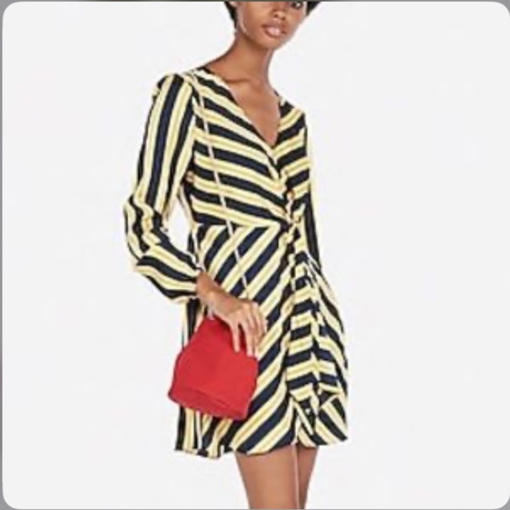 Express Faux wrap dress